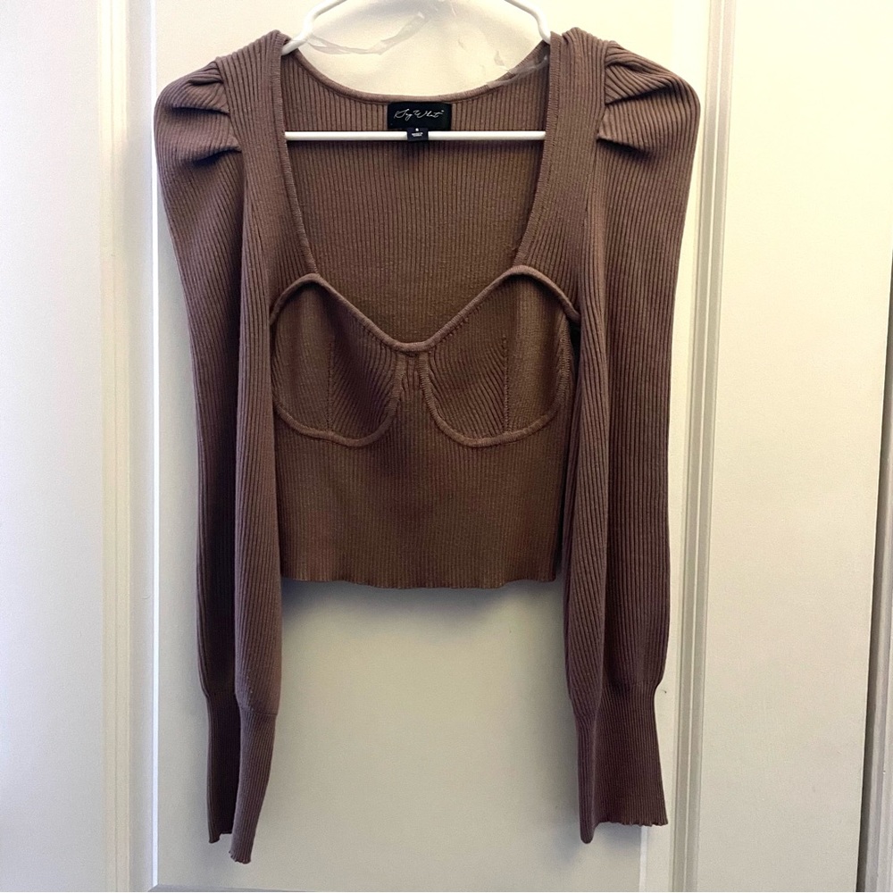 Say What? Leg of Mutton Sleeve Top / S